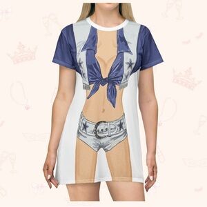 NFL Dallas Cheer Costume T-Shirt Dress